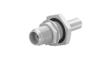COAXIAL CONNECTOR, SMA, 50 Ohm, Straight bulkhead cable jack (female)