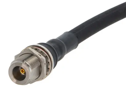 COAXIAL CONNECTOR, N, 50 Ohm, Straight bulkhead cable jack (female)