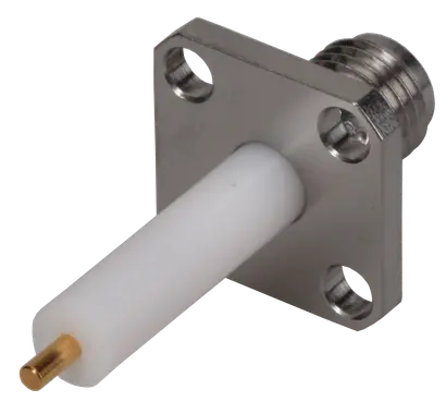 COAXIAL CONNECTOR, SMA, 50 Ohm, Straight panel receptacle, jack (female), flange mount