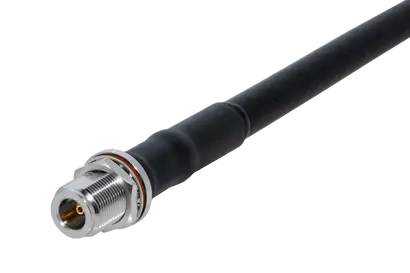 COAXIAL CONNECTOR, N, 50 Ohm, Straight bulkhead cable jack (female)