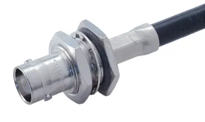 COAXIAL CONNECTOR, BNC, 75 Ohm, Straight bulkhead cable jack (female)