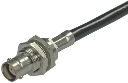 COAXIAL CONNECTOR, BNO, X Ohm, Straight bulkhead cable jack (female)