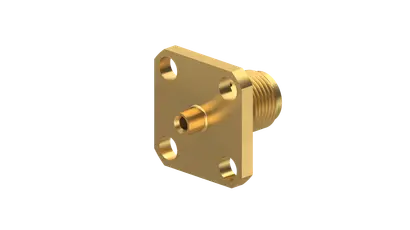 COAXIAL CONNECTOR, SMA, 50 Ohm, Straight panel cable jack (female), flange mount