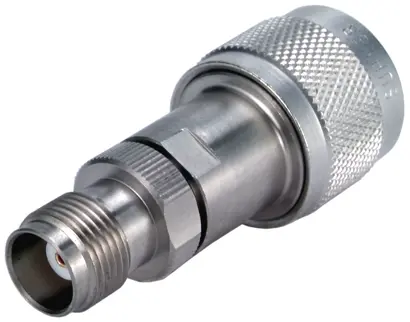 COAXIAL ADAPTER, N-precision - TNC, 50 Ohm, plug / jack (male / female)