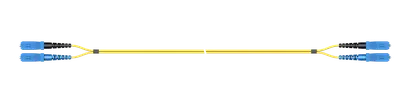 Duplex, SC-SC, UPC, 2.0mm, yellow, SM/A2