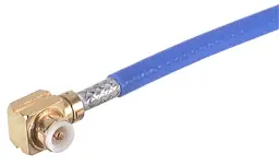 COAXIAL CONNECTOR, MMBX, 50 Ohm, Right angle cable plug (male)