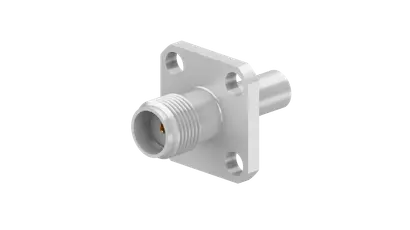 COAXIAL CONNECTOR, SMA, 50 Ohm, Straight panel cable jack (female), flange mount