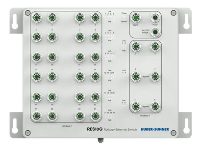 Railway Ethernet Switch,6x10G,2xBypass,24x1G,26PoE++