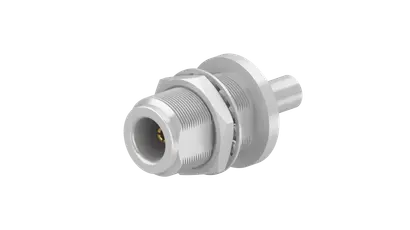 COAXIAL CONNECTOR, N, 50 Ohm, Straight bulkhead cable jack (female)