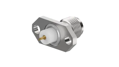 COAXIAL CONNECTOR, SMA, 50 Ohm, Straight panel receptacle, jack (female), flange mount