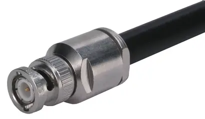 COAXIAL CONNECTOR, BNC, 50 Ohm, Straight cable plug (male)