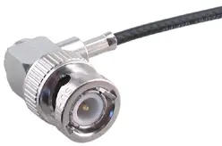 COAXIAL CONNECTOR, BNC, 75 Ohm, Right angle cable plug (male)