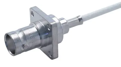 COAXIAL CONNECTOR, BNC, 50 Ohm, Straight panel cable jack (female), flange mount