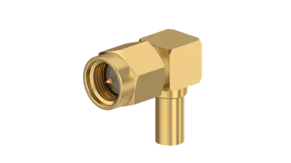 COAXIAL CONNECTOR, SMA, 50 Ohm, Right angle cable plug (male)