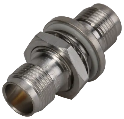 COAXIAL ADAPTER, TNC, 50 Ohm, Bulkhead, jack / jack (female / female)