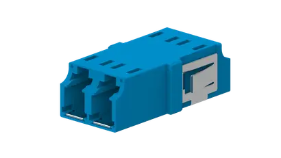 LC adapter, w/o flange, duplex, inner shutter