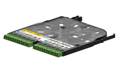 IANOS double Ribbon splice module, 12xSM, LCD APC, G.657.A2, NS / TIA, HS inkl