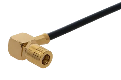 COAXIAL CONNECTOR, SMB, 50 Ohm, Right angle cable plug (male)