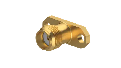 COAXIAL CONNECTOR, SMA, 50 Ohm, Straight panel receptacle, jack (female), flange mount