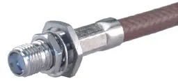 COAXIAL CONNECTOR, SMA, 50 Ohm, Straight bulkhead cable jack (female)