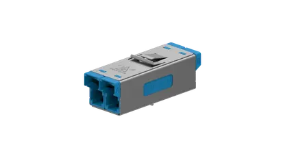 E-2000® adapter, 0.1dB, snap-in flange, duplex