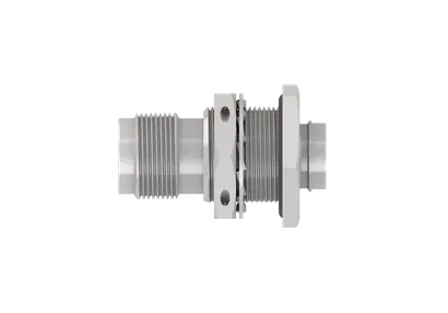 COAXIAL CONNECTOR, TNC, 50 Ohm, Straight bulkhead cable jack (female), High salt mist resistant (SS316L)