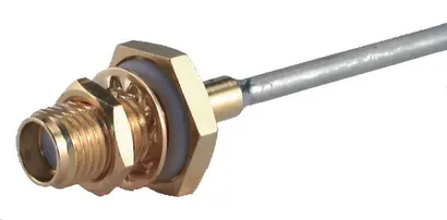 COAXIAL CONNECTOR, SMA, 50 Ohm, Straight bulkhead cable jack (female)