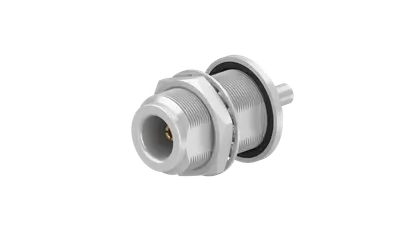 COAXIAL CONNECTOR, N, 50 Ohm, Straight bulkhead cable jack (female)