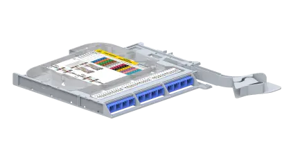 LISA ribbon splice cassette, MDC (VSFF), 72 fibers