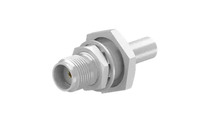 COAXIAL CONNECTOR, SMA, 50 Ohm, Straight bulkhead cable jack (female)