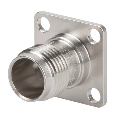 COAXIAL CONNECTOR, TNC, X Ohm, Straight panel receptacle, jack (female), flange mount
