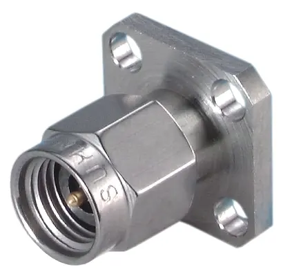 COAXIAL CONNECTOR, SK, 50 Ohm, Straight panel receptacle, plug (male), flange mount