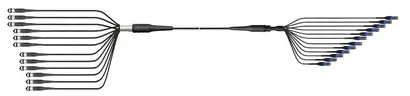 MLE, 24F, 12x Q-ODC-2, 12x LC duplex, OM3