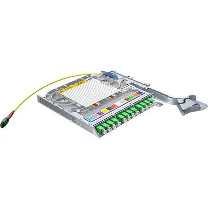 LISA MTP cassette left, 12xSM, LC APC, 1xMTP24, R1