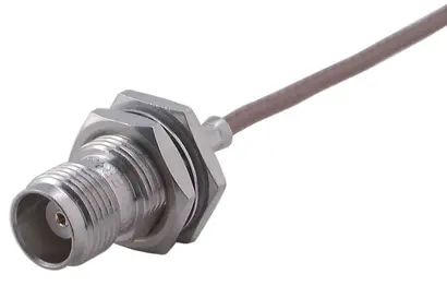 COAXIAL CONNECTOR, TNC-reverse, 50 Ohm, Straight bulkhead cable jack (female)