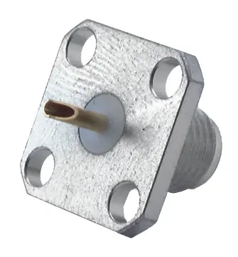 COAXIAL CONNECTOR, SMA, 50 Ohm, Straight panel receptacle, jack (female), flange mount