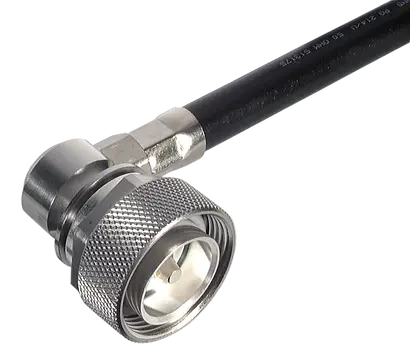 COAXIAL CONNECTOR, 7/16, 50 Ohm, Right angle cable plug (male)