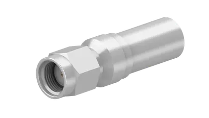 COAXIAL CONNECTOR, SMA-reverse, 50 Ohm, Straight cable plug (male)