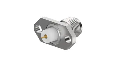 COAXIAL CONNECTOR, SMA, 50 Ohm, Straight panel receptacle, jack (female), flange mount