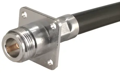 COAXIAL CONNECTOR, N, 50 Ohm, Straight panel cable jack (female), flange mount