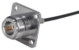 COAXIAL CONNECTOR, N, 50 Ohm, Straight panel cable jack (female), flange mount