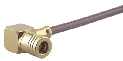 COAXIAL CONNECTOR, SMB, 50 Ohm, Right angle cable plug (male)