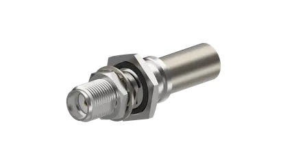 COAXIAL CONNECTOR, SMA, 50 Ohm, Straight bulkhead cable jack (female)