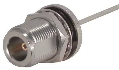 COAXIAL CONNECTOR, N, 50 Ohm, Straight bulkhead cable jack (female)