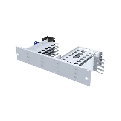 LISA Chassis links, 2U, Grau