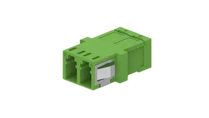 Adapter LC / LX.5, duplex, horiz. metal clip LC or LX.5 side