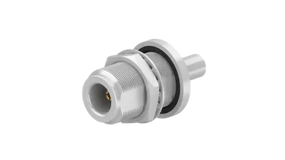 COAXIAL CONNECTOR, N, 50 Ohm, Straight bulkhead cable jack (female)