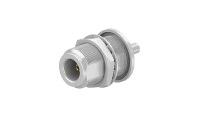 COAXIAL CONNECTOR, N, 50 Ohm, Straight bulkhead cable jack (female)