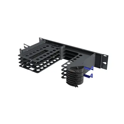 LISA Chassis links, 2U, Schwarz