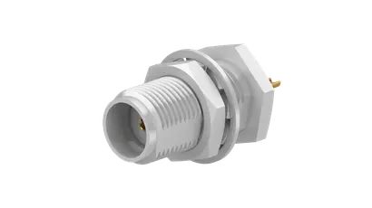COAXIAL CONNECTOR, SMA, 50 Ohm, Straight bulkhead receptacle, jack (female)